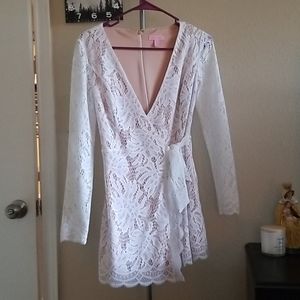 RESERVED: Lilly Pulitzer White Tikki Wrap Romper